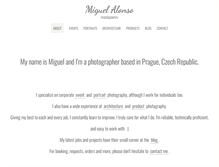 Tablet Screenshot of miguel.cz